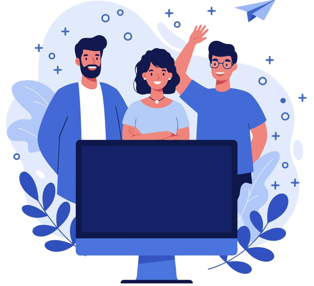 team-collaboration-computer-with-paper-airplane-sending-illustration-concept